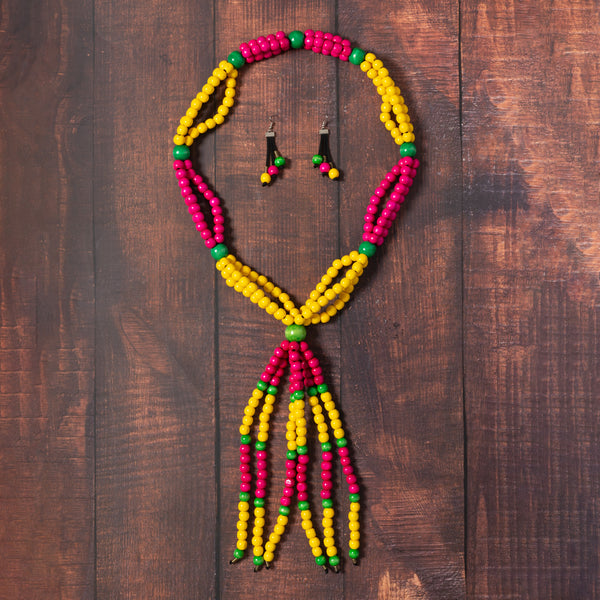AN 1.1 Wooden Beads Necklace