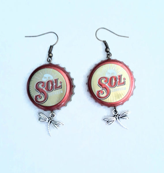 AE 6.1 Bottle Top Hanging Earrings with fly
