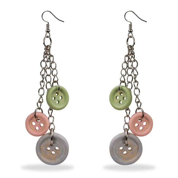 AE 4.1 Multicolored Button Hanging Earrings