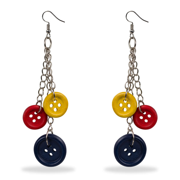 AE 4.1 Multicolored Button Hanging Earrings