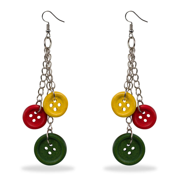 AE 4.1 Multicolored Button Hanging Earrings