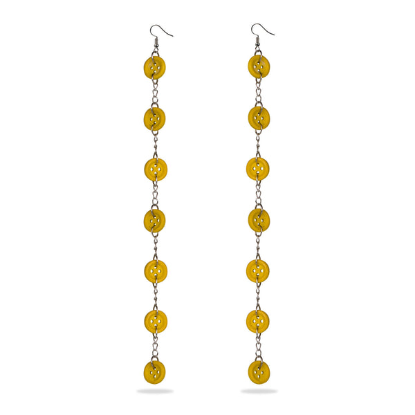 AE 16.1 Long hanging button earrings