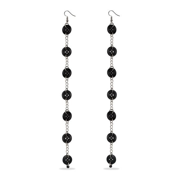 AE 16.1 Long hanging button earrings