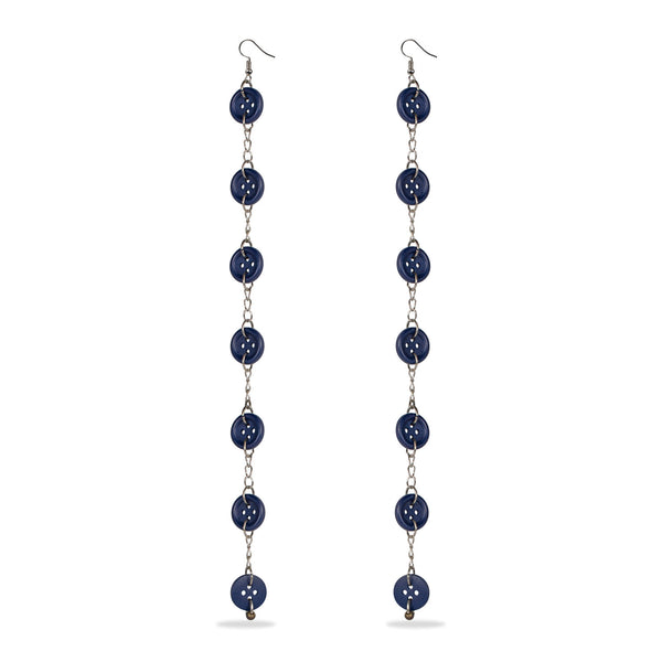 AE 16.1 Long hanging button earrings