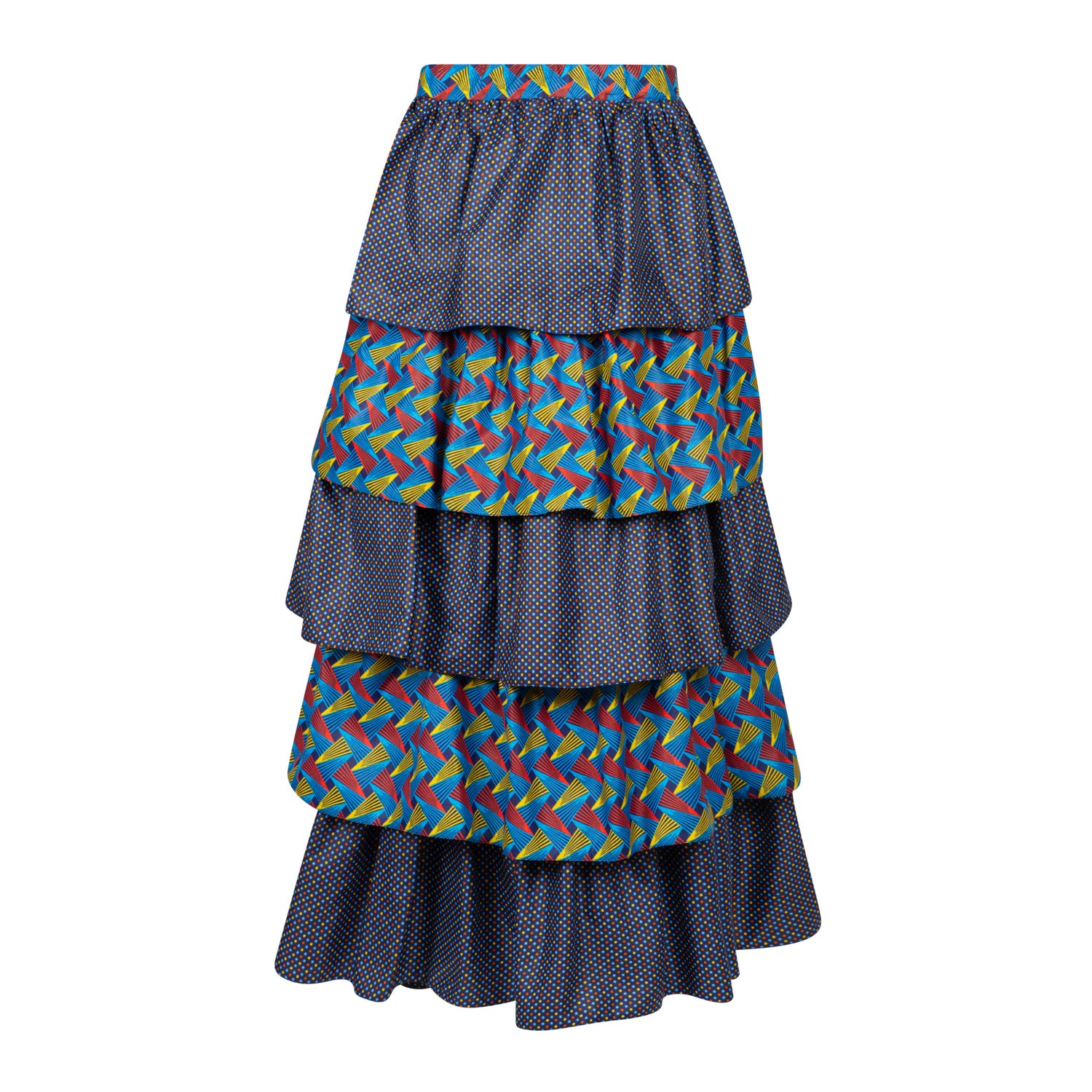 S3.1 Tired Skirt - Shweshwe print