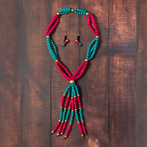 AN 1.1 Wooden Beads Necklace