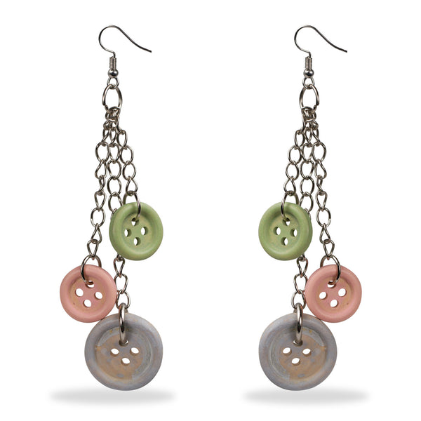 AE 4.1 Multicolored Button Hanging Earrings